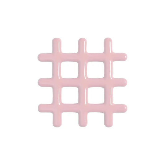Dessous de plat grille rose