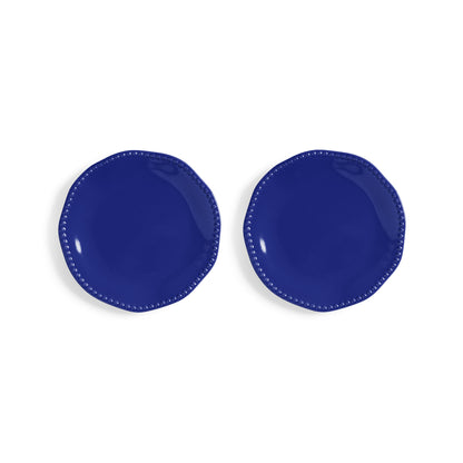 Assiette bleue set de 2