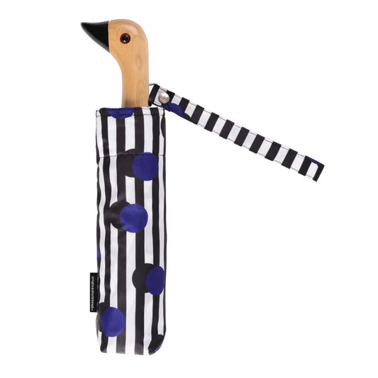 Parapluie duckhead compact rayures bleues