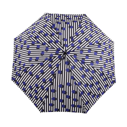 Parapluie duckhead compact rayures bleues