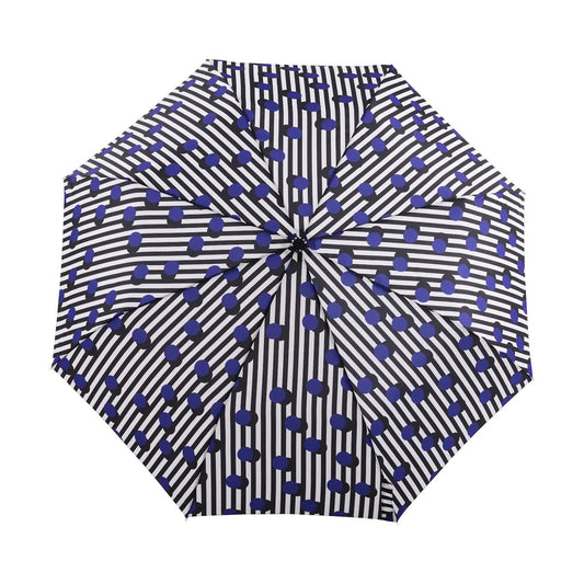 Parapluie duckhead compact rayures bleues