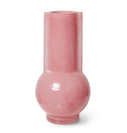 Vase en verre flamingo