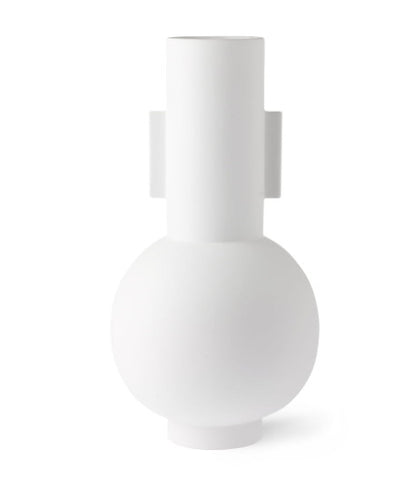 White matte vase