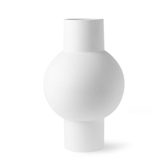 Vase mate blanc