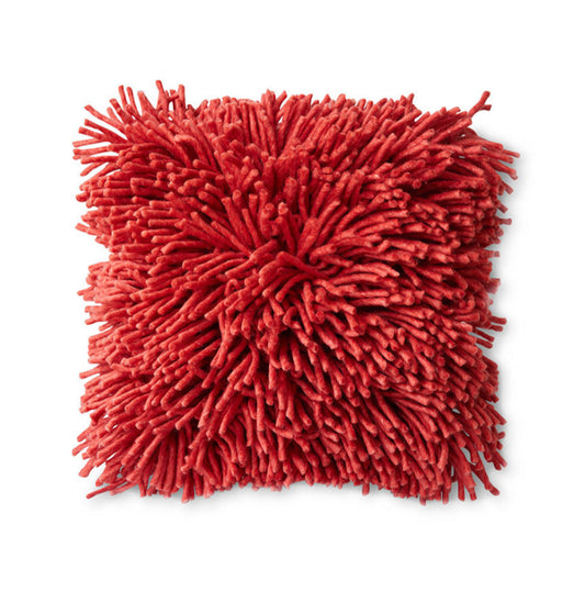 Coussin à fils cerise