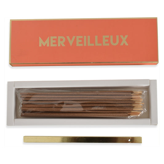 Encens bâtonnets Merveilleux patchouli avec support