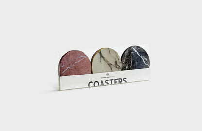 Dessous de verre marbré set de 6