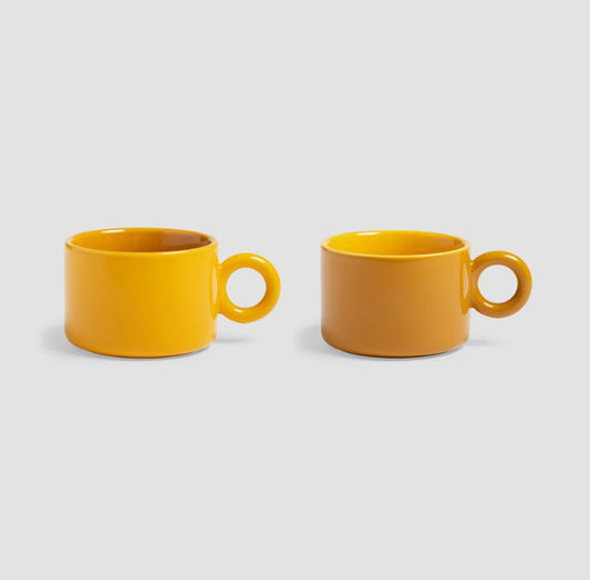 Mug Chiquito jaune moutarde set de 2