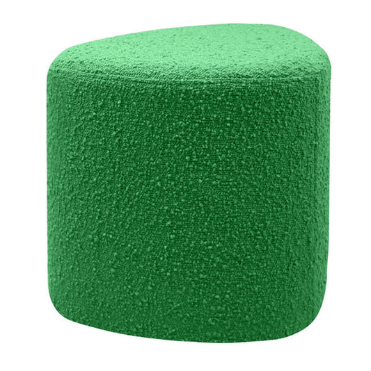 Tabouret Eve tissu bouclette vert
