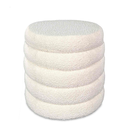 Tabouret coffre Noé bouclette écru
