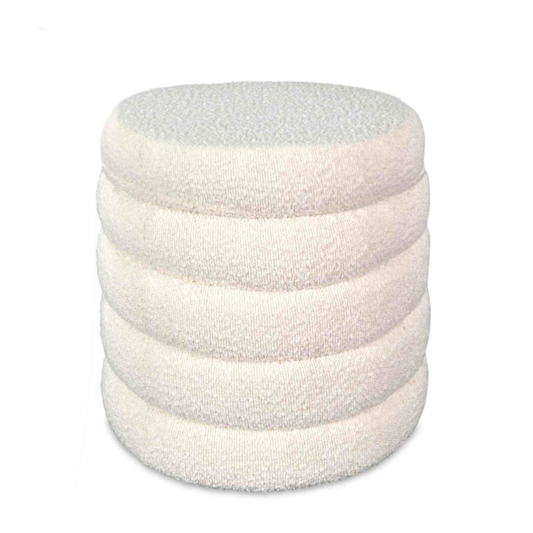 Tabouret coffre Noé bouclette écru