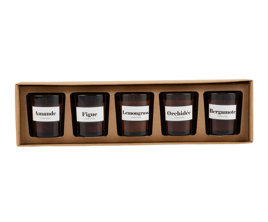 Coffret de 5 bougies Intemporels
