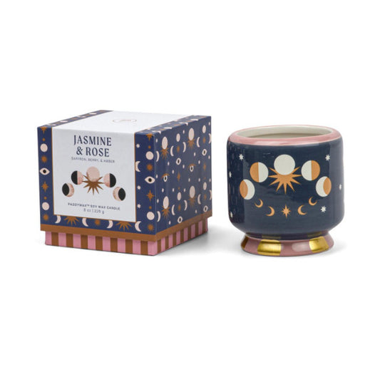 Bougie Adopo phases de lune - Jasmin & Rose
