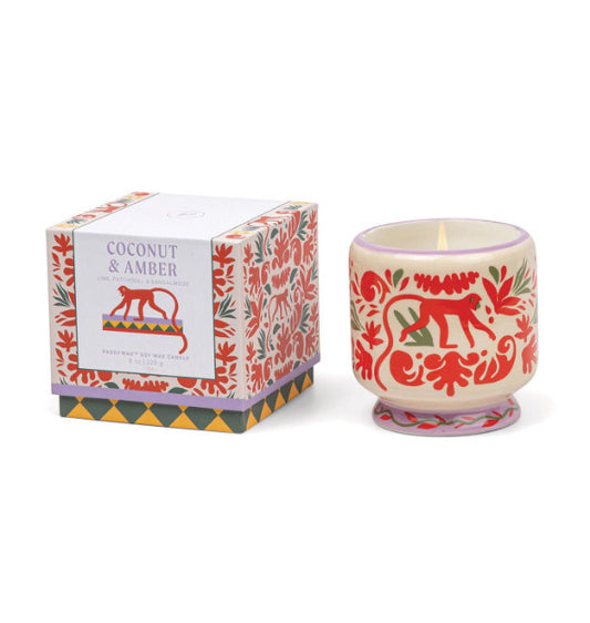Bougie  Adopo Jungle - Noix de coco & Ambre