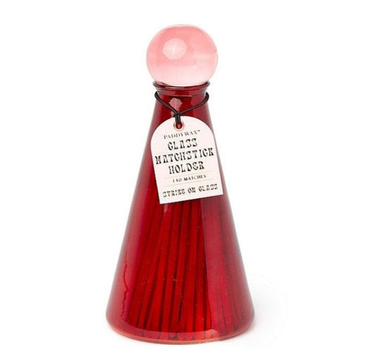 Porte allumette - Volcan rouge