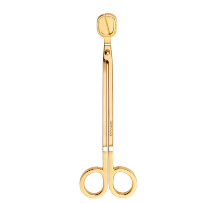 Coupe mèche pour bougie doré