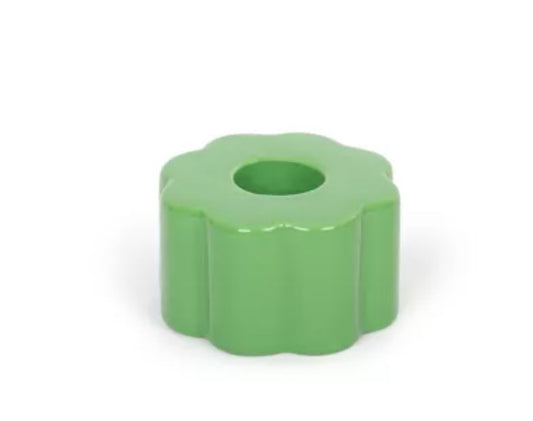 Bougeoir fleur verte