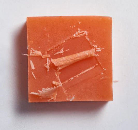 Savon monochrome orange poudre