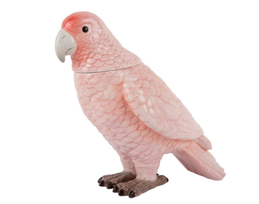 Boite céramique oiseau rose