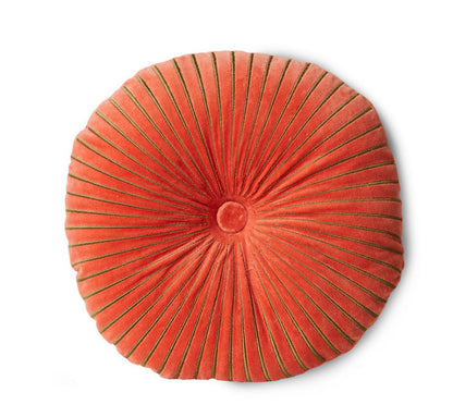 Coussin rond orange