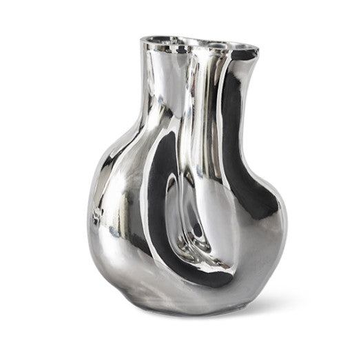 Vase chromé