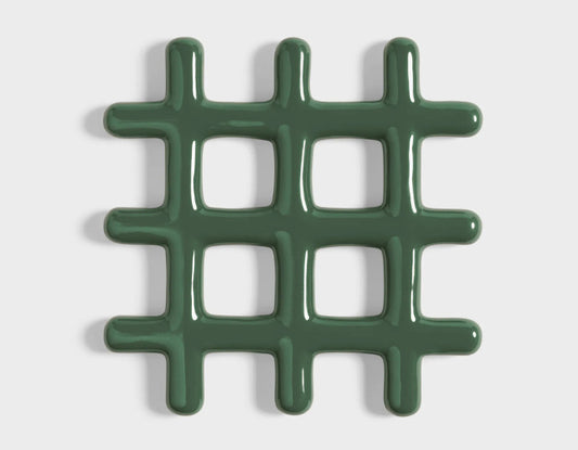 Dessous de plat grille vert