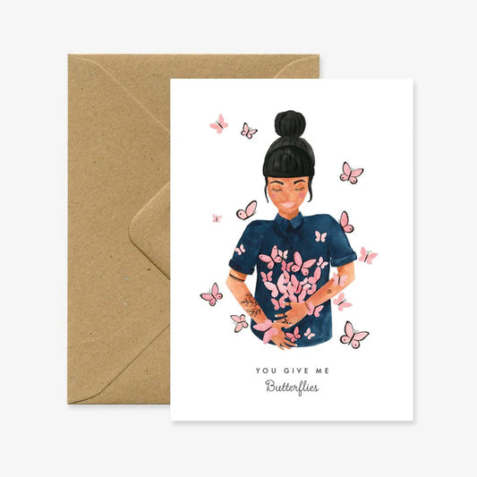 Butterflies - Carte de voeux