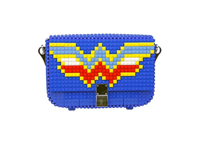 Wonder Woman Blue Lego Bag - Medium