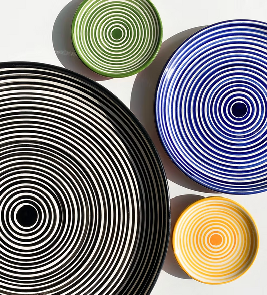 Assiette Classic Stripe Bleue Casa Cubista