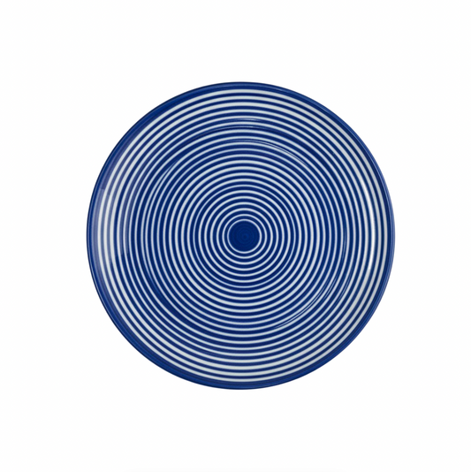 Assiette Classic Stripe Bleue Casa Cubista