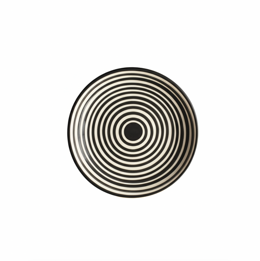 Petite assiette Classic Stripe Noir Casa Cubista