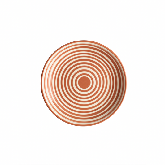 Petite assiette Classic Stripe Terracotta Casa Cubista
