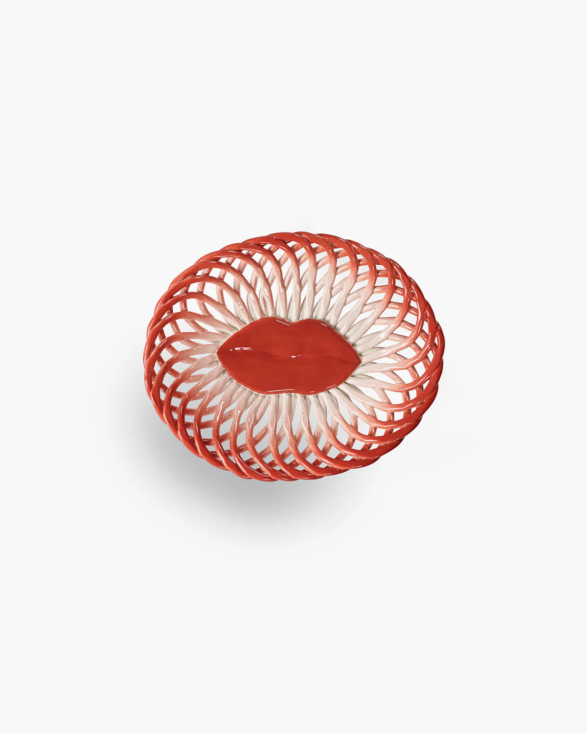 Salvador red & white basket - Les Objets Mouleversants