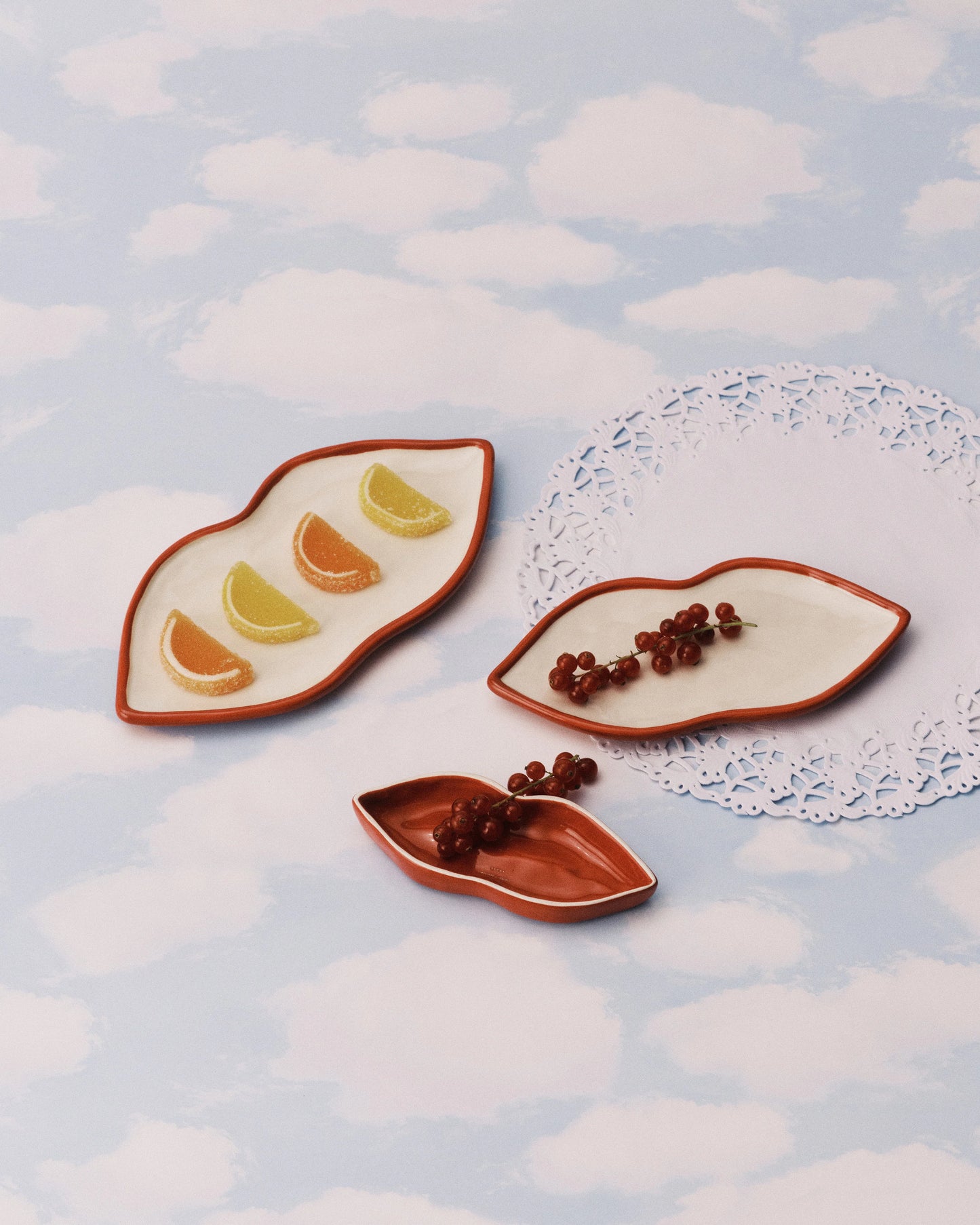 Serving dish set/3 Lips - Moldable Objects