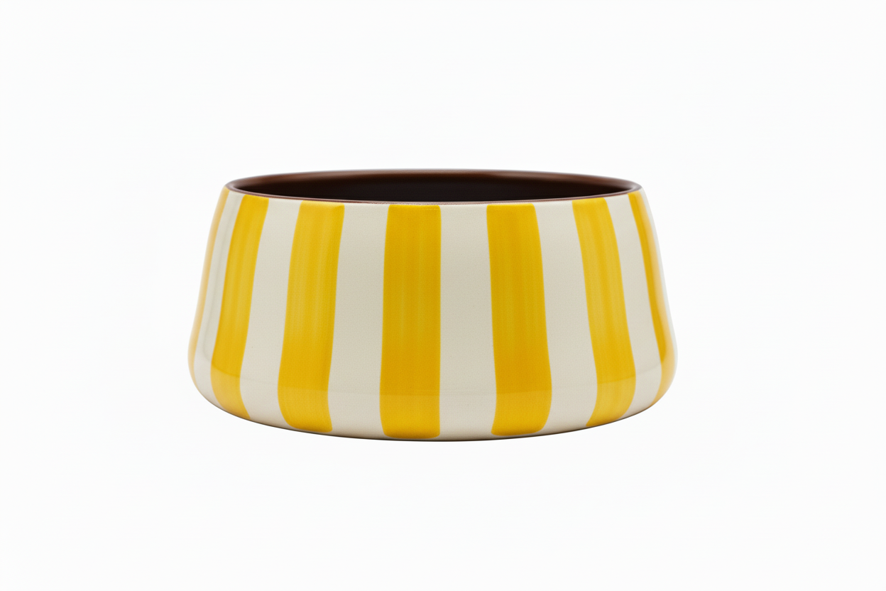 Casa Cubista Bold Stripe Conical Bowl / Pocket Organizer