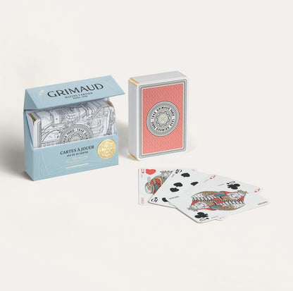 N°201 : Cartes à Jouer (Rouge Corail) Grimaud