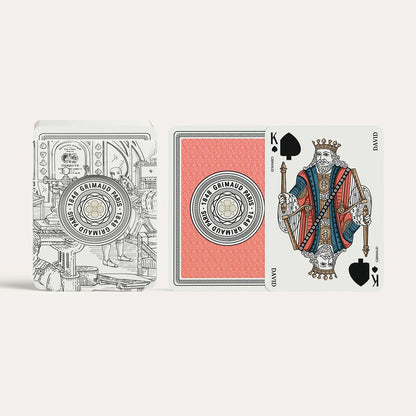 N°201 : Cartes à Jouer (Rouge Corail) Grimaud