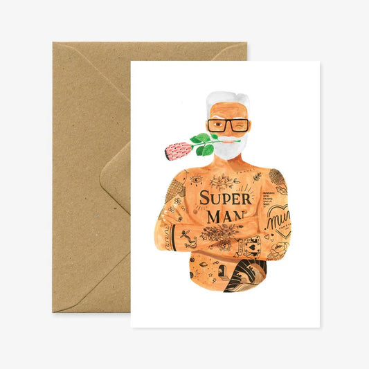 Superman Protea - Carte de voeux