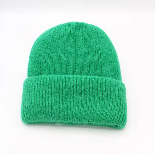 Bonnet Uni Angora Vert