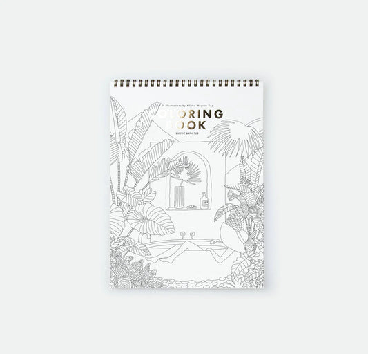 Livre de coloriage Exotic Bathtub