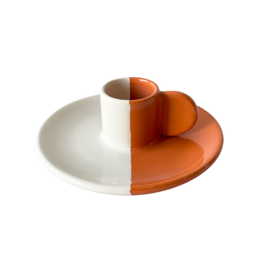 Bougeoir Dipped Blanc Casa Cubista