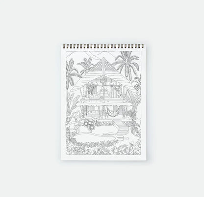 Livre de coloriage Exotic Bathtub