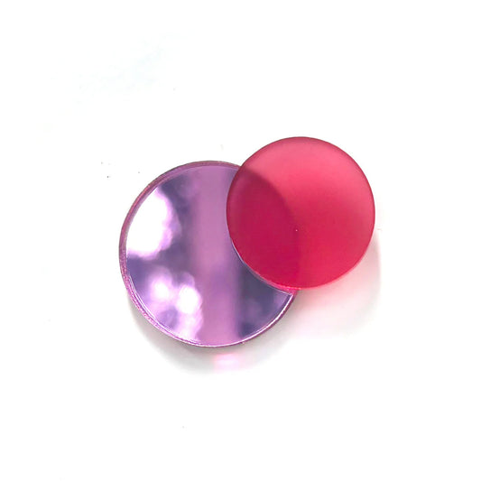 Broche confettis rose