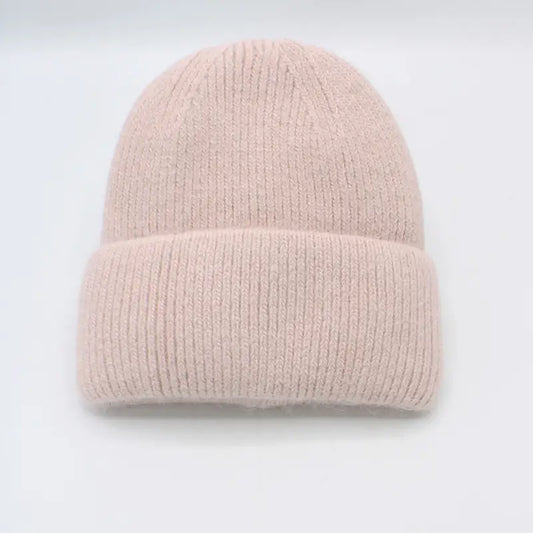 Bonnet Uni Angora Rose