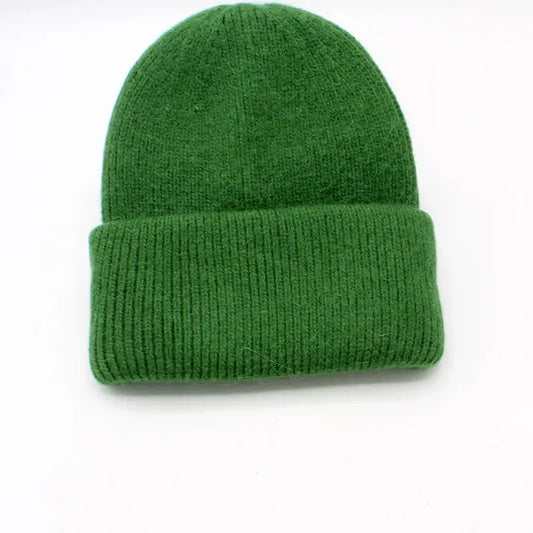 Bonnet Uni Angora Kaki clair