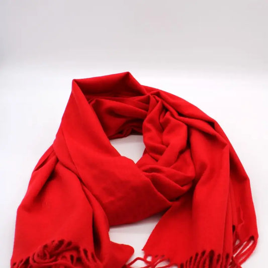 Echarpe sensation cachemire rouge