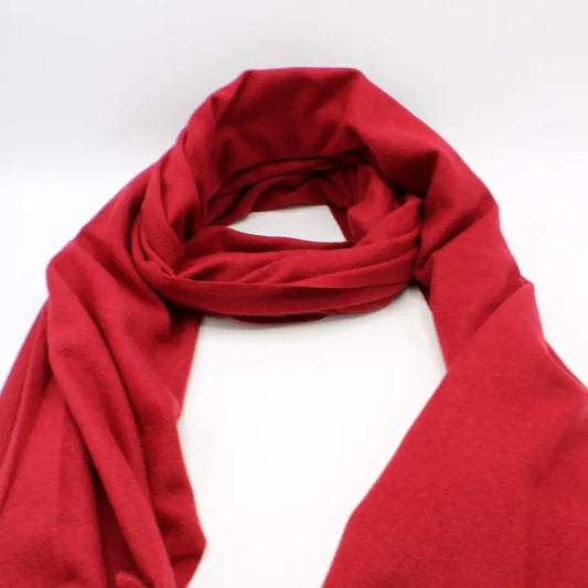 Echarpe sensation cachemire rouge foncé