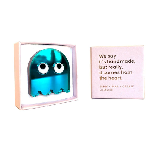 Broche ghost bleue