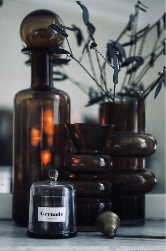 Bougie cloche grenade