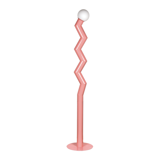 Lampadaire zigmo rose